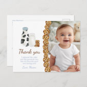 ミルクとクッキーの誕生日感謝していパーティー ポストカード (正面/裏面)