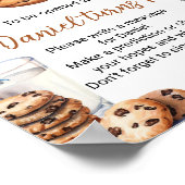 ミルクとクッキーの誕生日時間カプセルの標識 ポスター (角)