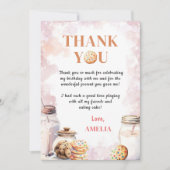 ミルクとクッキーの誕生日 サンキューカード (正面)
