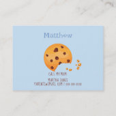 ミルクとクッキーの遊日付けカード コーリングカード (裏面)