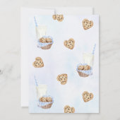 ミルクとクッキーの青い最初の誕生日パーティー 招待状 (裏面)