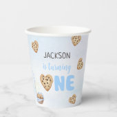 ミルクとクッキーの青い最初の誕生日パーティー 紙コップ (正面)