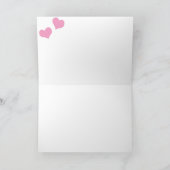 ミルクとクッキーグリーティングカード（横） カード (内部)