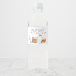 ミルクとクッキーブルー誕生日 ペットボトルラベル