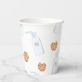 ミルクとクッキーブルー誕生日 紙コップ (裏面)