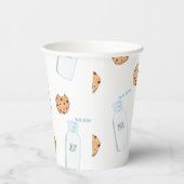 ミルクとクッキーブルー誕生日 紙コップ (右)