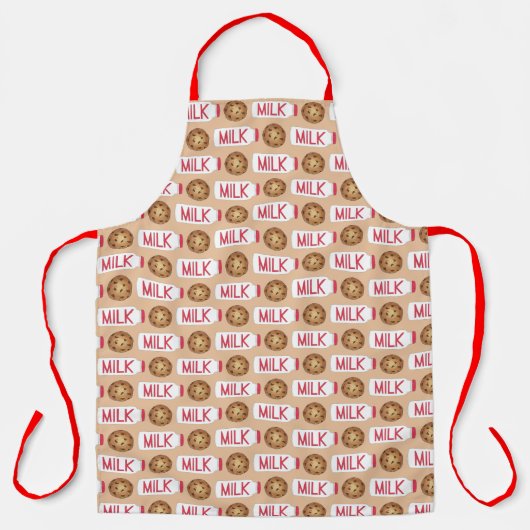 ミルクとクッキーボトルチョコレートチップクッキー エプロン (正面)