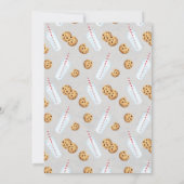 ミルクとクッキーヴィンテージBlackboard誕生日インビタット 招待状 (裏面)