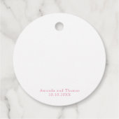 ミルクとクッキー女の子の赤ちゃんシャワー フェイバータグ (裏面)