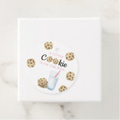 ミルクとクッキー女の子の赤ちゃんシャワー フェイバータグ (インサイチュ)