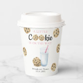 ミルクとクッキー女の子の赤ちゃんシャワー 紙コップ (正面)