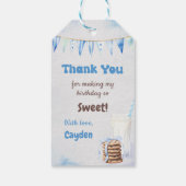 ミルクとクッキー少年の最初の誕生日パーティー ギフトタグ (裏面)