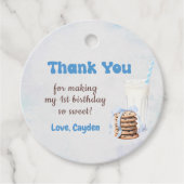 ミルクとクッキー少年の最初の誕生日パーティー フェイバータグ (正面)