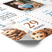 ミルクとクッキー最初の誕生日マイルストーンのポスター ポスター (角)