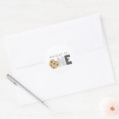 ミルクとクッキー最初の誕生日 ラウンドシール (封筒)