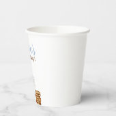 ミルクとクッキー牛のプリントブルーバースデーパーティー 紙コップ (左)