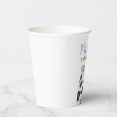 ミルクとクッキー牛のプリントブルーバースデーパーティー 紙コップ (右)
