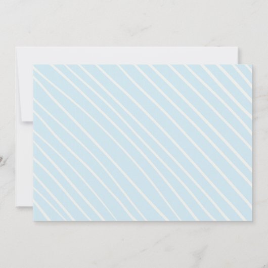 ミルクとクッキー第一誕生日招待状ボーイ 招待状 (裏面)