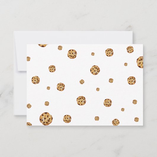 ミルクとクッキー誕生日の写真サンキューカード サンキューカード (裏面)