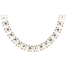 ミルクとクッキー誕生日バンティングバナーデコール