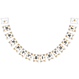 ミルクとクッキー誕生日バンティングバナーデコール バンティングフラッグ