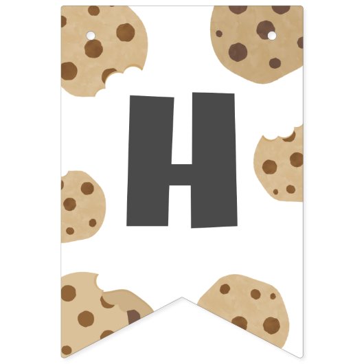 ミルクとクッキー誕生日バンティングバナーデコール バンティングフラッグ (第2の旗)