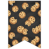 ミルクとクッキー誕生日パーティバナー | チョコレート バンティングフラッグ (第1の旗)