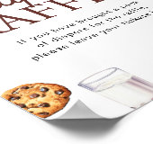 ミルクとクッキー赤ちゃんシャワーおむつラッフルゲーム ポスター (角)