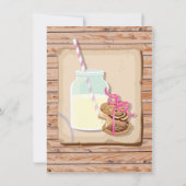 ミルクとクッキー赤ちゃんシャワー招待状 招待状 (裏面)