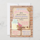 ミルクとクッキー赤ちゃんシャワー招待状 招待状 (正面)
