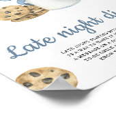 ミルクとクッキー赤ちゃんシャワー深夜おむつ ポスター (角)