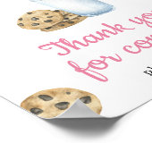 ミルクとクッキー赤ちゃんシャワー – ありがとう ポスター (角)