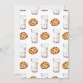 ミルクとクッキー赤ちゃんシャワー 招待状 (裏面)