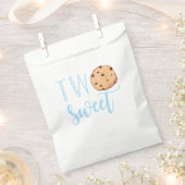 ミルクとクッキー青2nd誕生日2甘い フェイバーバッグ (クリップ留めされた状態)