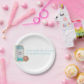 ミルクとクッキー ペーパープレート (パーティー)