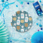 ミルクとクッキー ペーパープレート (パーティー)