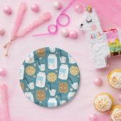 ミルクとクッキー ペーパープレート (パーティー)