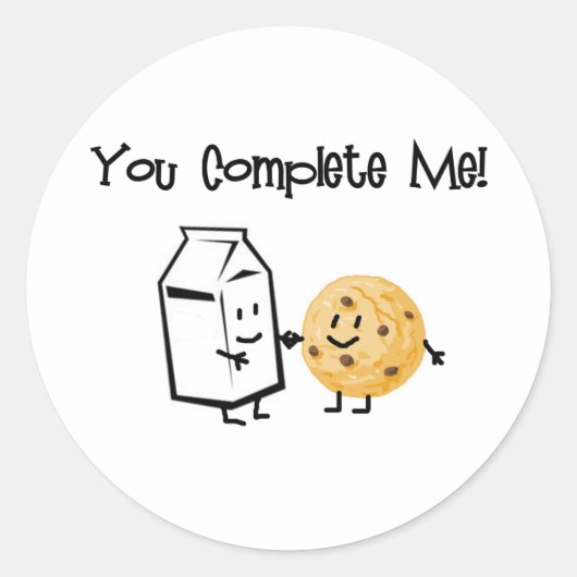 ミルクとクッキー ラウンドシール (正面)