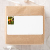 "ミルクとクッキー"休日の出荷ラベル ラベル (インサイチュ)