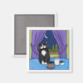 ミルクとクッキー – Cat Magnet マグネット (正面/裏面)