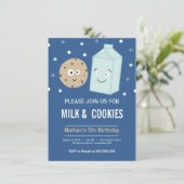 ミルクとコーキーズの誕生日デザートパーティー招待状 招待状 (スタンド正面)