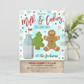 ミルクとコokiesのクリスマスパーティー招待状 招待状 (スタンド正面)