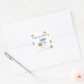 ミルクとコokies 赤ちゃんの最初の図書館 スクエアシール (封筒)