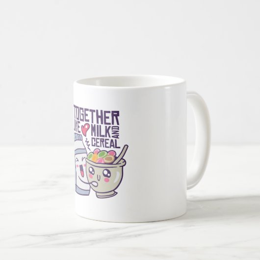 ミルクとシリアルの愛 コーヒーマグカップ (正面右)
