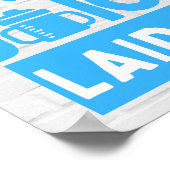 ミルクとジュースブラック&ブルーヒップホップのサイピン ポスター (角)