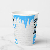 ミルクとジュースブルーヒップホップのサイピン 紙コップ (右)