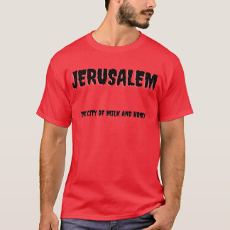ミルクとハチミツの街、エルサレム少年 Tシャツ