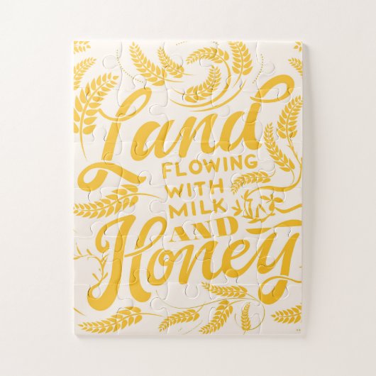ミルクと蜂蜜が流れる土地 ジグソーパズル (縦)