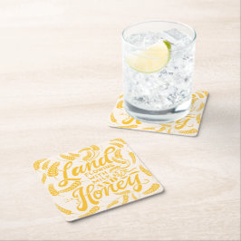 ミルクと蜂蜜の流れる土地 スクエアペーパーコースター