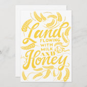 ミルクと蜂蜜の溢れる土地 サンキューカード (正面/裏面)
